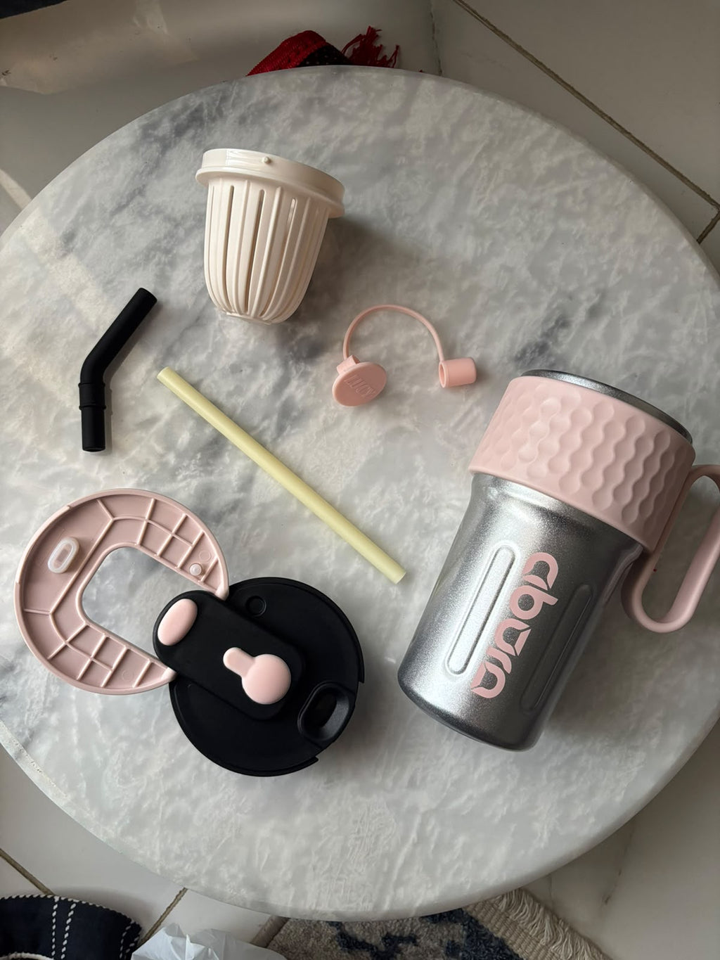 BOSHENG Pink Glaze vaccum cup